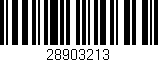 Código de barras (EAN, GTIN, SKU, ISBN): '28903213'