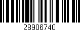 Código de barras (EAN, GTIN, SKU, ISBN): '28906740'