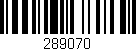 Código de barras (EAN, GTIN, SKU, ISBN): '289070'