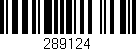 Código de barras (EAN, GTIN, SKU, ISBN): '289124'