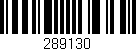 Código de barras (EAN, GTIN, SKU, ISBN): '289130'