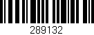 Código de barras (EAN, GTIN, SKU, ISBN): '289132'