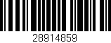 Código de barras (EAN, GTIN, SKU, ISBN): '28914859'
