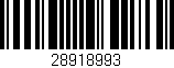 Código de barras (EAN, GTIN, SKU, ISBN): '28918993'