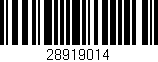 Código de barras (EAN, GTIN, SKU, ISBN): '28919014'