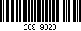 Código de barras (EAN, GTIN, SKU, ISBN): '28919023'