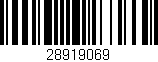 Código de barras (EAN, GTIN, SKU, ISBN): '28919069'