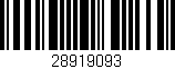 Código de barras (EAN, GTIN, SKU, ISBN): '28919093'