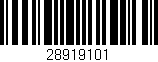 Código de barras (EAN, GTIN, SKU, ISBN): '28919101'