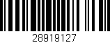Código de barras (EAN, GTIN, SKU, ISBN): '28919127'