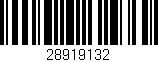 Código de barras (EAN, GTIN, SKU, ISBN): '28919132'