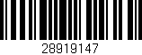 Código de barras (EAN, GTIN, SKU, ISBN): '28919147'