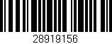 Código de barras (EAN, GTIN, SKU, ISBN): '28919156'