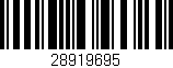 Código de barras (EAN, GTIN, SKU, ISBN): '28919695'