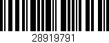 Código de barras (EAN, GTIN, SKU, ISBN): '28919791'