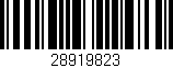 Código de barras (EAN, GTIN, SKU, ISBN): '28919823'