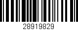 Código de barras (EAN, GTIN, SKU, ISBN): '28919829'
