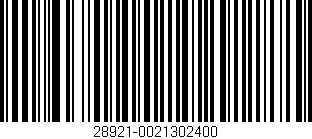 Código de barras (EAN, GTIN, SKU, ISBN): '28921-0021302400'