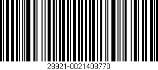 Código de barras (EAN, GTIN, SKU, ISBN): '28921-0021408770'