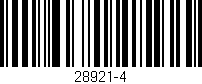 Código de barras (EAN, GTIN, SKU, ISBN): '28921-4'