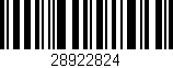 Código de barras (EAN, GTIN, SKU, ISBN): '28922824'