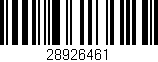 Código de barras (EAN, GTIN, SKU, ISBN): '28926461'