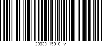 Código de barras (EAN, GTIN, SKU, ISBN): '28930_158_0_M'