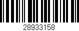 Código de barras (EAN, GTIN, SKU, ISBN): '28933158'