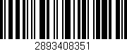 Código de barras (EAN, GTIN, SKU, ISBN): '2893408351'
