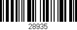 Código de barras (EAN, GTIN, SKU, ISBN): '28935'