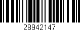 Código de barras (EAN, GTIN, SKU, ISBN): '28942147'
