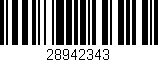 Código de barras (EAN, GTIN, SKU, ISBN): '28942343'