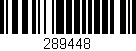 Código de barras (EAN, GTIN, SKU, ISBN): '289448'