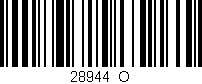 Código de barras (EAN, GTIN, SKU, ISBN): '28944_O'