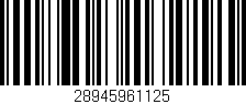 Código de barras (EAN, GTIN, SKU, ISBN): '28945961125'