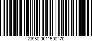 Código de barras (EAN, GTIN, SKU, ISBN): '28958-0011508770'