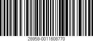 Código de barras (EAN, GTIN, SKU, ISBN): '28958-0011608770'