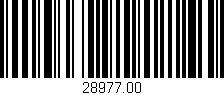 Código de barras (EAN, GTIN, SKU, ISBN): '28977.00'
