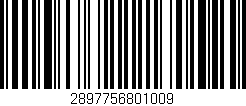 Código de barras (EAN, GTIN, SKU, ISBN): '2897756801009'