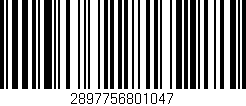 Código de barras (EAN, GTIN, SKU, ISBN): '2897756801047'