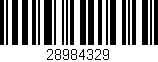 Código de barras (EAN, GTIN, SKU, ISBN): '28984329'