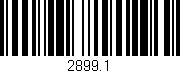 Código de barras (EAN, GTIN, SKU, ISBN): '2899.1'