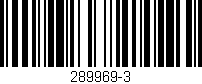 Código de barras (EAN, GTIN, SKU, ISBN): '289969-3'