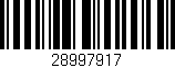 Código de barras (EAN, GTIN, SKU, ISBN): '28997917'