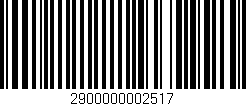 Código de barras (EAN, GTIN, SKU, ISBN): '2900000002517'