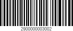 Código de barras (EAN, GTIN, SKU, ISBN): '2900000003002'