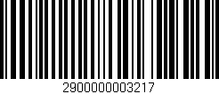 Código de barras (EAN, GTIN, SKU, ISBN): '2900000003217'