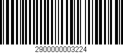 Código de barras (EAN, GTIN, SKU, ISBN): '2900000003224'