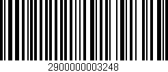 Código de barras (EAN, GTIN, SKU, ISBN): '2900000003248'