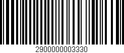 Código de barras (EAN, GTIN, SKU, ISBN): '2900000003330'